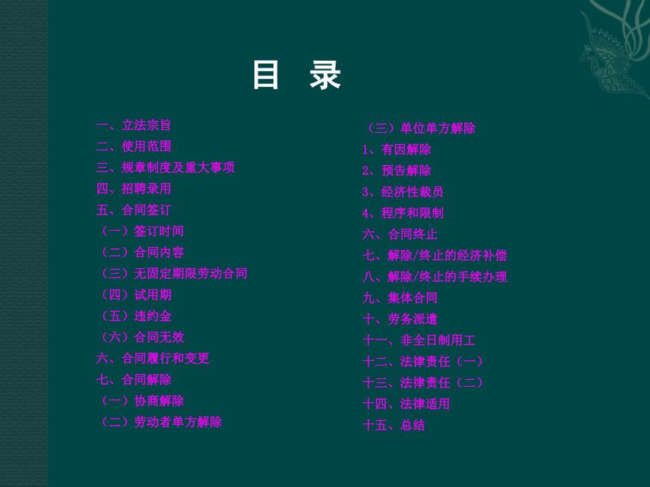 劳动合同法讲座ppt65页