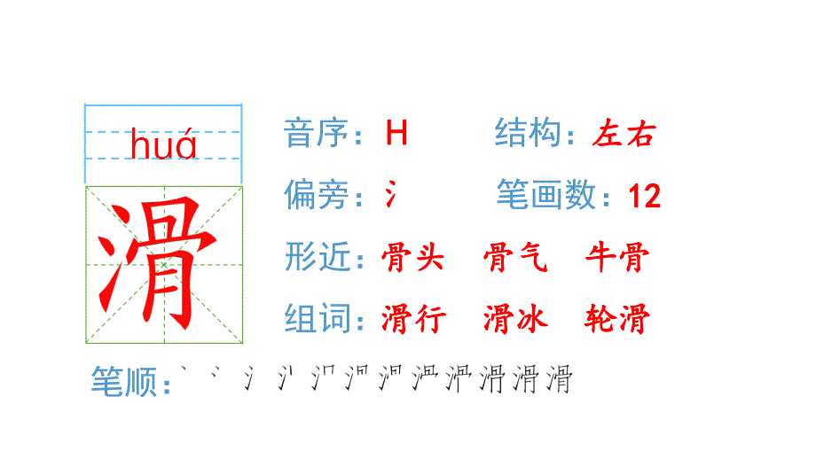 部编版五年级上册语文生字课件17松鼠