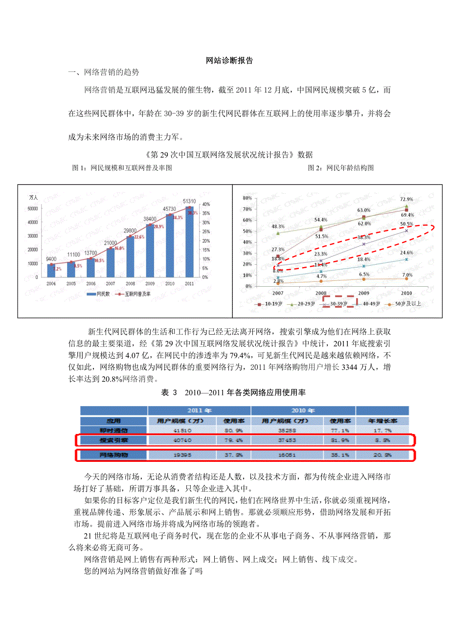 网站诊断分析报告模板14页_第1页