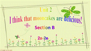 Unit2Section B 2a-2e.課件人教版英語九年級